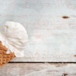 cono gelato bianco