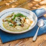 Polenta ceci cavolo nero e Stoccafisso Norvegese diego rossi trippa