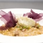 Risotto con fagioli borlotti e stoccafisso mantecato - Enrico e Roberto Cerea