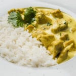 pollo al curry con riso