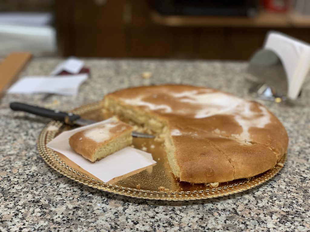 Focaccia dolce di Chieri della pasticceria Buttiglieri